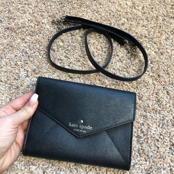 Kate Spade Black Crossbody/Clutch - Picture 5 of 6